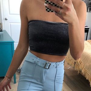 Topshop strapless Crop top